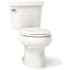 Kohler Wellworth 1.28 GPF Two-Piece Elongated Toilet with 14" Rough In and Left-Hand Trip Lever - Seat Not Included Biscuit