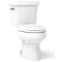 Kohler 1.28 GPF Two-Piece Elongated Toilet with 14" Rough In and Tank Locks from the Wellworth Collection White