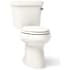 Kohler 1.28 GPF Two-Piece Comfort Height Elongated Toilet with 14" Rough In, Right Hand Trip Lever, Insuliner and Tank Locks from the Highline Collection Biscuit