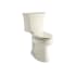 Kohler 1.6 GPF Comfort Height Elongated Two-Piece Toilet with 12" Rough In and Right Hand Trip Lever from the Highline Collection Almond
