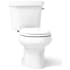 Kohler Wellworth 1.1 / 1.6 GPF Round Two-Piece Toilet with Right Hand Trip Lever and Class Five Flush Technology - Less Seat White