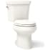 Kohler Wellworth Dual Flush Two-Piece Elongated Toilet - Less Seat Biscuit