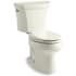 Kohler Wellworth Dual Flush Two-Piece Elongated Toilet - Less Seat Biscuit