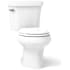 Kohler 1.28 GPF Two-Piece Round Toilet with 12" Rough In, Insuliner and Tank Locks from the Wellworth Collection White