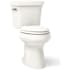 Kohler Highline 1.28 GPF Two-Piece Comfort Height Elongated Toilet - Less Seat Biscuit
