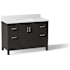 Kohler Kresla 49" Free Standing Single Basin Vanity Set with Cabinet and Quartz Vanity Top Black Oak