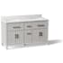 Kohler Kresla 61" Free Standing Double Basin Vanity Set with Cabinet and Quartz Vanity Top Atmos Grey