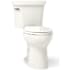 Kohler Highline 1.28 GPF Two Piece Elongated Toilet with Left Hand Lever and AquaPiston Technology Biscuit