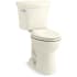 Kohler Highline 1.28 GPF Two Piece Elongated Toilet with Left Hand Lever and AquaPiston Technology Biscuit