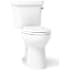 Kohler Highline 1.28 GPF Two Piece Elongated Toilet with Right Hand Lever and Insuliner Technology White