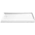 Kohler Stoneridge 60" x 34" Rectangular Shower Base with Single Threshold and Left Drain Honed White