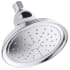 Kohler Devonshire 1.75 GPM Single Function Shower Head with MasterClean Sprayface and Katalyst Air-Induction Technology Polished Chrome