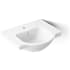 Kohler Veer 21" Pedestal Bathroom Sink with One Hole Drilled and Overflow White