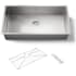 Kohler Strive 35" Single Basin Undermount 16-Gauge Stainless Steel Kitchen Sink with SilentShield with Accessories Included Stainless Steel