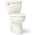 Kohler Cimarron Comfort Height 1.28 GPF Two-Piece Elongated Toilet with Fully Skirted Trapway and AquaPiston Flushing Technology Biscuit