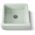 Kohler Whitehaven 23-1/2" Self-Trimming Farmhouse Single Basin Enameled Cast Iron Kitchen Sink Aspen Green