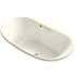 Kohler Underscore Oval 72" Drop In Acrylic Air Tub with Center Drain and Overflow Biscuit