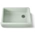 Kohler Whitehaven 32-11/16" Self-Trimming Farmhouse Single Basin Enameled Cast Iron Kitchen Sink Aspen Green