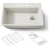 Kohler Riverby 33" Single Basin Top-Mount Enameled Cast-Iron Kitchen Sink Biscuit