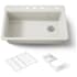 Kohler Riverby 33" Single Basin Top-Mount Enameled Cast-Iron Kitchen Sink Biscuit