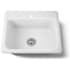 Kohler Mayfield 25" Single Basin Top-Mount Enameled Cast-Iron Kitchen Sink White