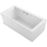 Kohler Stargaze 72" Free Standing Soaking Tub with Center Drain and Bask Heated Surface Technology White