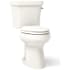 Kohler Highline 1.1/1.6 GPF Dual Flush Floor Mounted Elongated Toilet with Right Hand Lever and 10" Rough In - Less Seat Biscuit