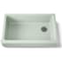 Kohler Whitehaven 35-1/2" Self-Trimming Farmhouse Single Basin Enameled Cast Iron Kitchen Sink Aspen Green