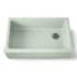 Kohler Whitehaven 35-11/16" Self-Trimming Farmhouse Single Basin Enameled Cast Iron Kitchen Sink Aspen Green