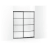 Kohler Elate 70-1/2" High x 59-5/8" Wide Sliding Framed Shower Door with Frosted Decorative Grid Glass Matte Black