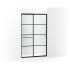 Kohler Elate 75-1/2" High x 47-5/8" Wide Sliding Framed Shower Door with Clear Decorative Grid Glass Matte Black