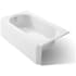 Kohler Memoirs Collection 60" Cast Iron Three Wall Alcove Soaking Bathtub with Left Hand Drain White