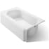 Kohler Memoirs Collection 60" Three Wall Alcove Cast Iron Three Wall Alcove Soaking Bath Tub with Right Hand Drain White