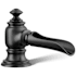 Kohler Artifacts 1.2 GPM Widespread Bathroom Faucet with Pop-Up Drain Assembly - Less Handles Matte Black