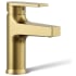 Kohler Taut 1.2 GPM Single Hole Bathroom Faucet with Pop-Up Drain Assembly Vibrant Brushed Moderne Brass