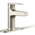 Kohler Taut 1.2 GPM Single Hole Bathroom Faucet with Pop-Up Drain Assembly Brushed Nickel