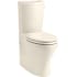 Kohler Persuade Curv 1.0 / 1.6 GPF Dual Flush Two Piece Elongated Chair Height Toilet with Hand Lever - Less Seat Almond