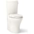 Kohler Persuade Curv 1.0 / 1.6 GPF Dual Flush Two Piece Elongated Chair Height Toilet with Hand Lever - Less Seat Biscuit