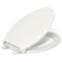 Kohler Cachet Elongated Closed-Front Toilet Seat with Quiet-Close, Grip-Tight Bumpers, and Night Light Biscuit