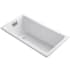 Kohler Tea-For-Two 60" Drop In Cast Iron Air Tub with Reversible Drain and Overflow White