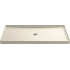 Kohler Rely 60" x 34" Rectangular Shower Base with Single Threshold and Center Drain Almond