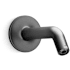 Kohler Purist 8-3/8" Wall Mounted Shower Arm and Flange Brushed Graphite