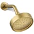 Kohler Purist 1.75 GPM Single Function Shower Head with MasterClean Sprayface and Katalyst Air-Induction Technology Vibrant Brushed Moderne Brass