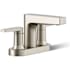 Kohler Taut 1.2 GPM Centerset Bathroom Faucet with Pop-Up Drain Assembly Brushed Nickel