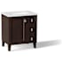 Kohler Poplin 30" Free Standing Single Basin Vanity Set with Cabinet and Quartz Vanity Top - Includes Undermount Sink and Cabinet Hardware Claret Suede
