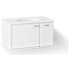 Kohler Jute 36" Wall Mounted Single Basin Vanity Set with Cabinet and Quartz Vanity Top - Includes Undermount Sink and Cabinet Hardware Linen White