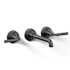 Kohler Tone 1.2 GPM Wall Mounted Widespread Bathroom Faucet Matte Black