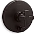 Kohler Composed Two Function Pressure Balanced Valve Trim Only with Single Cross Handle and Integrated Diverter - Less Rough In Brushed Graphite