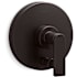 Kohler Composed Two Function Pressure Balanced Valve Trim Only with Single Lever Handle and Integrated Diverter - Less Rough In Brushed Graphite