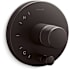Kohler Components Single Function Pressure Balanced Valve Trim Only with Single Knob Handle and Integrated Diverter - Less Rough In Brushed Graphite